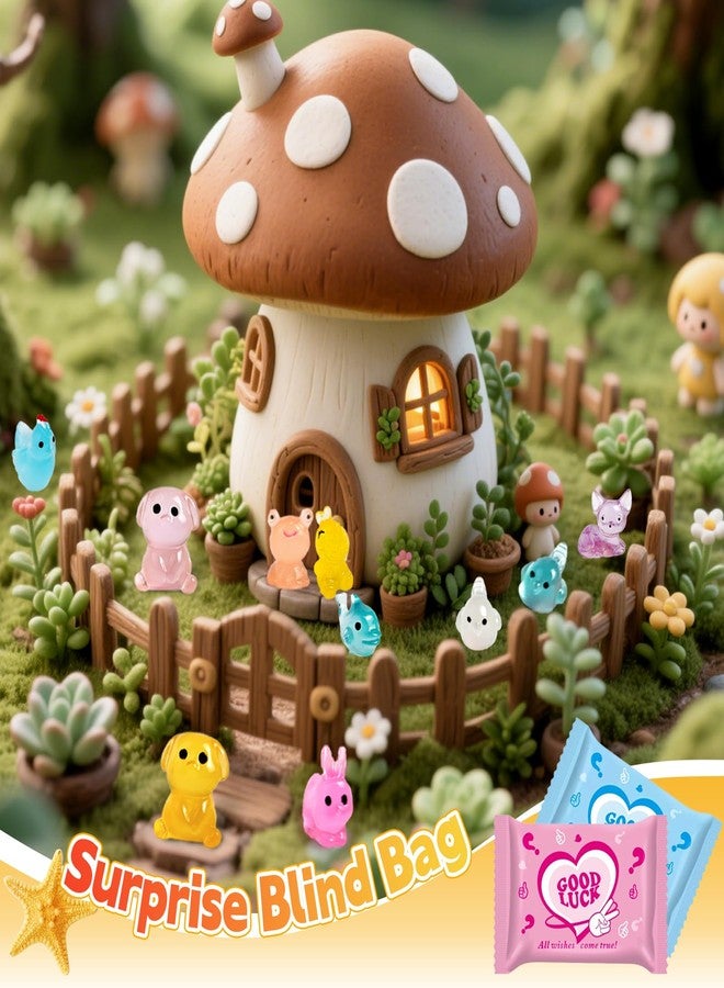 CIYOJA 50 Pcs Mystery Bag Mini Resin Animals Glow in The Dark Figurines, Mini Figures Blind Bags for DIY Crafts, Fairy Garden Decor, Dollhouse Accessories, Party Favors, Surprise Gifts for Kids - Image 2